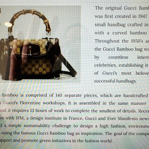 Gucci Bamboo 1947 Medium Original GG canvas w brown leather details & tassels - Picture 13 of 15